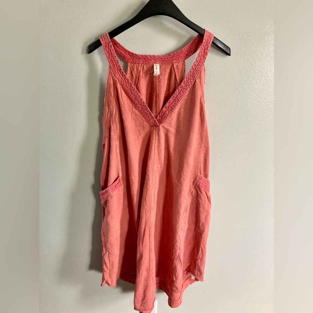 Anthropologie Daily Practice Sleeveless Mini Dress (XL) in Peach